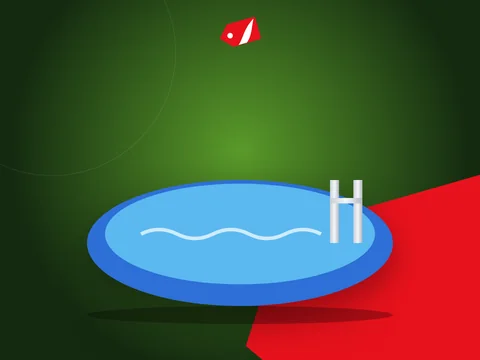 Ilustrație: piscină supraterană