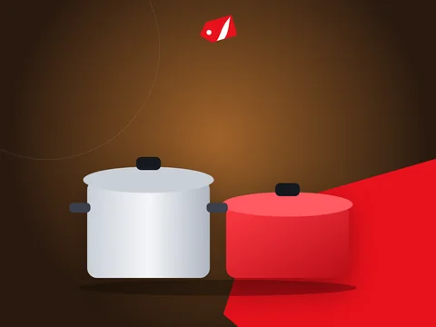 Ilustrație: set de oale